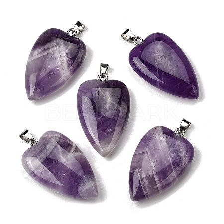 Natural Amethyst Pendants G-F820-04P-06-1