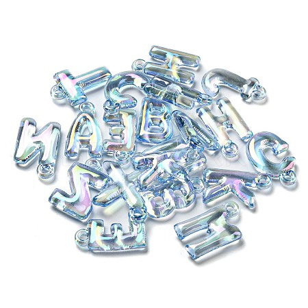 Transparent UV Plating Acrylic Pendants OACR-H022-08D-1