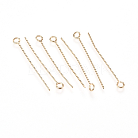 304 Stainless Steel Eye Pins X-STAS-L238-005F-G-1