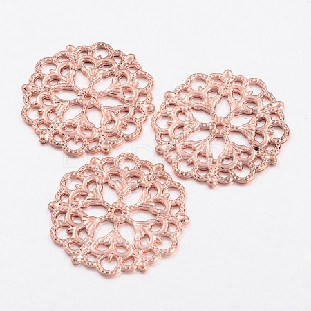 Tibetan Style Filigree Joiners Links LS-TIBE-A11623-RG-LF-1