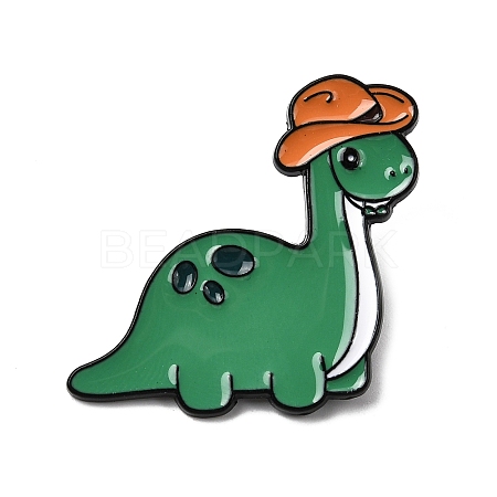 Dinosaur with Hat Enamel Pins JEWB-D310-08EB-01-1