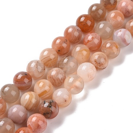 Natural Botswana Agate Beads Strands G-G925-01B-1