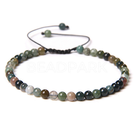Adjustable Women's Indian Agate Beaded Bracelet LS-CN3407-15-1
