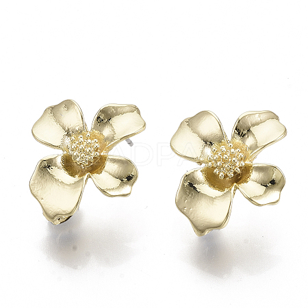 Alloy Stud Earring Findings X-PALLOY-N150-55-1