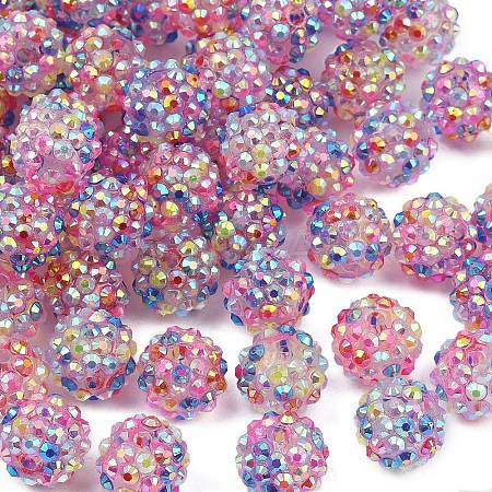AB-Color Resin Rhinestone Beads RESI-S315-12x14-11-1
