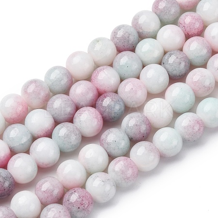Ombre Effect Dyed Glass Beads Strands GLAA-T031-01O-08-1