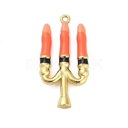 Halloween Brass Enamel Pendants KK-F915-01J-G-1