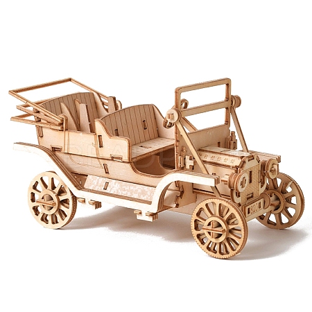 Classic Cars DIY Wooden Assembly Toys Kits for Boys and Girls PW-WGE799A-01-1