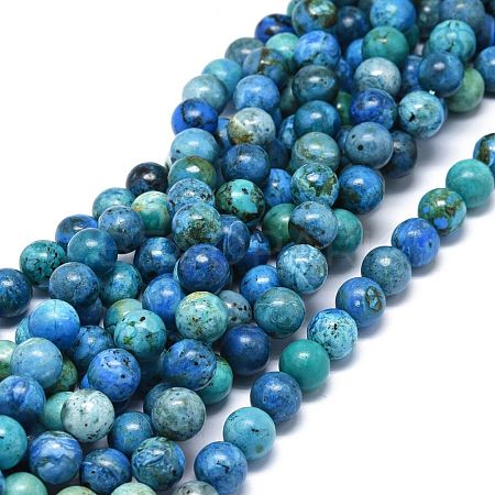 Natural Chrysocolla Beads Strands G-O201A-01C-1