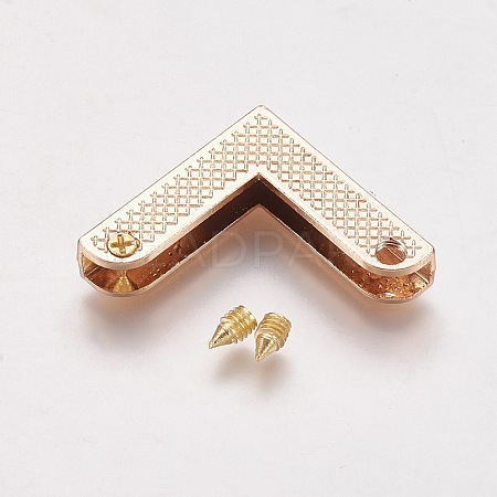 Zinc Alloy Bag Corner Protectors X-PALLOY-WH0008-01KCG-1