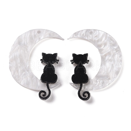 Halloween Printed Acrylic Pendants MACR-M021-01-1-1