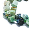 Natural Chrysocolla and Lapis Lazuli Beads Strands G-K245-G01-01-3