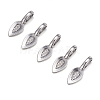 Tibetan Style Alloy Glue-on Flat Pad Bails LS-AB3348Y-NF-3