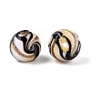 Handmade Gold Sand Lampwork Beads LAMP-T024-11A-2