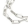 304 Stainless Steel Double Layer Cable Chains for Jeans Pants AJEW-E049-04P-2