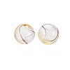 Transparent Handmade Blown Glass Globe Beads GLAA-T012-33A-04-2