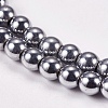 Electroplate Non-magnetic Synthetic Hematite Beads Strands G-J169A-4mm-02-3