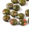 Natural Unakite Bead Strands G-C116-A04-01-4