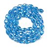 Transparent Electroplate Glass Beads Strands LS-EGLA-N013-T4mm-B17-2