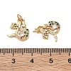 Ocean Brass Micro Pave Colorful Cubic Zirconia Pendants CU-CBAF3CF-02E-02-3