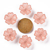 Transparent Frosted Acrylic Bead Caps MACR-S371-04A-763-3