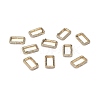 Brass Micro Pave Clear Cubic Zirconia Spring Gate Rings ZIRC-F120-006G-3