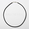 Cowhide Leather Necklace Making X-AJEW-JW00001-03-1