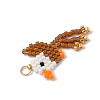 Glass Seed Beaded Bird Pendants PALLOY-MZ00920-03-4
