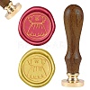 DIY Wood Wax Seal Stamp AJEW-WH0131-098-1
