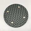 Flat Round Imitation Leather Crochet Bag Bottom PURS-PW0002-010B-1