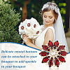 4Pcs Alloy Rhinestone Shank Buttons BUTT-FG0001-26B-5