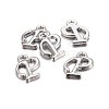 Platinum Plated Alloy Letter Pendants X-PALLOY-J718-01P-P-2