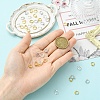 10Pcs Brass Ring Charm Connectors KK-YW0004-18G-4