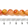 Natural Dyed White Jade Beads Strands G-M402-C04-27-4