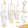3Pcs 3 Styles Hanging Glass Hydroponic Vase DIY-OC0012-50G-2