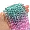 Transparent Painted Glass Beads Strands X1-DGLA-A034-T2mm-A10-2
