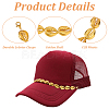 Shell CCB Plastic Hat Clips AJEW-GO00026-5