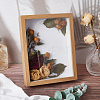 Wood with Paper Dried Flower Photo Frame AJEW-WH0314-109A-4