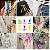 20Pcs UV Plating Opaque Acrylic European Beads OACR-TADJ0001-16B-6
