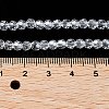 Electroplate Transparent Glass Beads Strands EGLA-A035-T4mm-A19-4