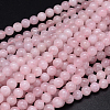Natural Madagascar Rose Quartz  Beads Strands G-F641-01-B-1