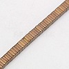Electroplate Non-magnetic Synthetic Hematite Heishi Beads Strands G-J171B-4x4mm-05-3