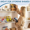 Flocking Plastic Badge Storage Box CON-WH0105-04B-7