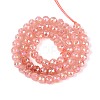 Anti-Tarnish Electroplate Glass Beads Strands GLAA-N064-6mm-04-2