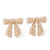 Rack Plating Brass Stud Earrings for Women EJEW-G394-27G-2