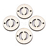 Unfinished Natural Poplar Wood Links Connectors WOOD-S045-140B-01O-1
