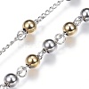 201 Stainless Steel Rosary Bead Necklaces X-NJEW-D285-37-3