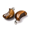 Natural Tiger Eye Pendants G-F820-02L-08-3