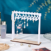 1 Set Opaque Acrylic with Wood Earring Display Stands EDIS-PH0001-52-5