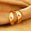 304 Stainless Steel Two-layer C-Shaped Cuff Earrings EJEW-M073-10G-5